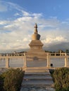 Buddhist stupa in Salir, Algarve, south of Portugal