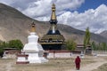 Buddhist Stupa - Samye Monastery - Tibet Royalty Free Stock Photo
