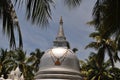 Buddhist Stupa under palm trees, Sri Lanka Royalty Free Stock Photo