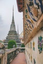 Buddhist stupa of Wat Arun, Bangkok, Thailand Royalty Free Stock Photo