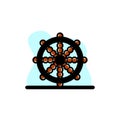 Buddhist Symbol Conceptual Vector Illustration Design Icon