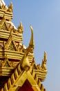 Buddhist temple art Royalty Free Stock Photo