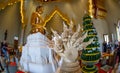 Inside a temple in Bangkok Thailand