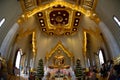 Inside a temple in Bangkok Thailand