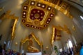 Inside a temple in Bangkok Thailand