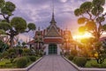 Buddhist temple in Bangkok Yai district of Bangkok, Thailand