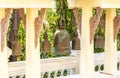 Buddhist temple bells. Bells in a buddhist temple of Thailand. Row of large bells