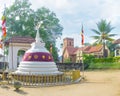 The Buddhist Temple and Christian church Royalty Free Stock Photo