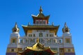 Buddhist temple in the city of Elista, Republic of Kalmykia. The golden abode of Shakyamuni Buddha. The largest temple in Europe.