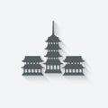 Buddhist temple design element Royalty Free Stock Photo