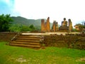 Buddhist temple destroyed by war, Laos