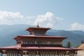 Buddhist temple at the Great Buddha Dordenma in Thimphu, the capital city of Bhutan