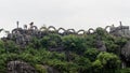 Buddhist temple of Hang Mua : 486 stone step up to the top of Ngoa Long mountain, at Ninh Binh P