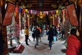 Buddhist temple interior in Hanoi, Vietnam Royalty Free Stock Photo