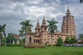 Buddhist temple with intricate artwork at Mulagandhakuti vihara, Sarnath, Varanasi