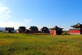 Buddhist Temple at Karakorum Monastery Mongolia Royalty Free Stock Photo