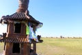 Buddhist Temple at Karakorum Monastery Mongolia Royalty Free Stock Photo