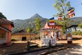 Buddhist temple near the mount Adams Peak, Sri Lanka