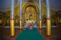 In the Buddhist temple. Nyaungshwe, Myanmar