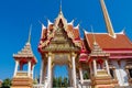 Buddhist temple pagoda Wat in Thailand Royalty Free Stock Photo