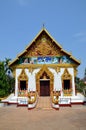 Buddhist temple in Pakse city in Laos Royalty Free Stock Photo