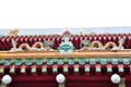 Buddhist temple rooftop Royalty Free Stock Photo