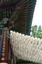 Buddhist temple in Seoul in summer
