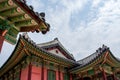 Buddhist temple in Seoul, South Korea - beautiful historic religious building with bright colors Royalty Free Stock Photo