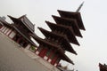 buddhist temple (shitenno-ji) in oska (japan)