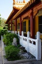 Buddhist temple side view Royalty Free Stock Photo
