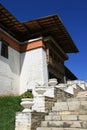 buddhist temple (simtokha dzong) in thimphu - bhutan Royalty Free Stock Photo