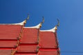 Buddhist Temple sky temple gable Royalty Free Stock Photo