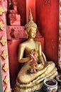 Buddhist temple and statue in Thailand