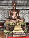 Buddhist temple and statue in Thailand