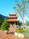Buddhist temple in Vietnam by the sea