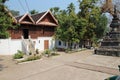 buddhist temple (wat aham) in luang prabang (laos) Royalty Free Stock Photo