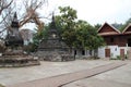 buddhist temple (wat aham) in luang prabang (laos) Royalty Free Stock Photo