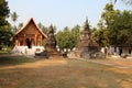 buddhist temple (wat aham) in luang prabang (laos) Royalty Free Stock Photo