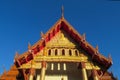 Buddhist Temple Wat in Thailand, thai traditional religious arcitecture Royalty Free Stock Photo