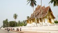 Buddhist temple Wat Xieng Thong in Luang Prabang, Laos. Royalty Free Stock Photo