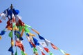 Buddhist tibetan prayer flags Royalty Free Stock Photo