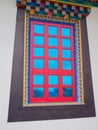 Buddhist window Royalty Free Stock Photo