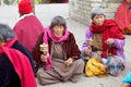 Buddhist women at the Memorial Chorten, Thimphu, Bhutan.
