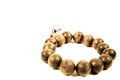 Buddhist Wooden Bead Bracelet Royalty Free Stock Photo