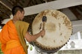 Buddhistic monk in Luang Prabang, Laos Royalty Free Stock Photo