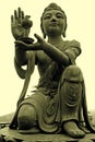 Buddhistic Statue Tian Tan Buddha on Lantau Hong Kong. Royalty Free Stock Photo
