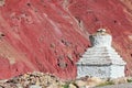 Buddhistic stupa (chorten) in the Himalayas Royalty Free Stock Photo