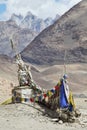 Buddhistic stupas (chorten) in the Himalayas Royalty Free Stock Photo