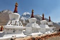 Buddhistic stupas (chorten) in Tibet