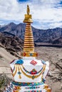 Buddhistic stupas (chorten) in Tibet Royalty Free Stock Photo